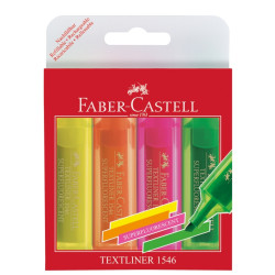 Маркеры-текстовыделители Faber-Castell Textliner 46 Суперфлуоресцентные 4 цвета