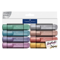 Маркер текстовыделитель Faber-Castell Textliner 46 Металлик 8 цветов