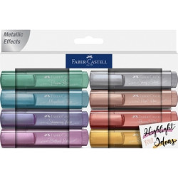 Маркер текстовыделитель Faber-Castell Textliner 46 Металлик 8 цветов