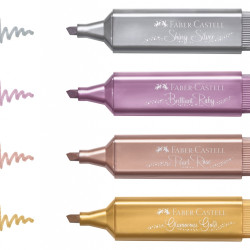 Маркеры Faber-Castell Textliner 46 Metallic с блеском 4шт