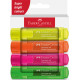 Текстовыделитель Faber-Castell Textliner 46 SF 4 цвета суперяркие