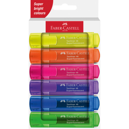 Маркер Текстовый Faber-Castell Textliner 46 SF Неоновый 6 цветов