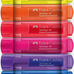 Текстовыделитель Faber-Castell Textliner 46 Superfluorescent 8 цветов неоновые перезаряжаемый