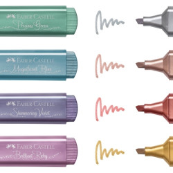 Маркер текстовый Faber-Castell Textliner 46 Metallic 8 цветов с металлическим эффектом