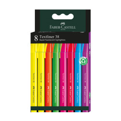 Текстовыделитель Faber-Castell Textliner 38 8 цветов в кармане