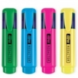 **Teksta marķieris Forpus Redactor, 1-5mm, nošķelts, sarkans