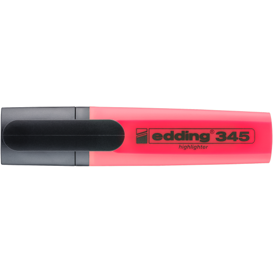 Маркер-выделитель Edding "345", Red, Перезаправляемый
