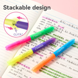 Tekstimarkerite komplekt DELI Copypets, 1–4 mm, 6 värvi