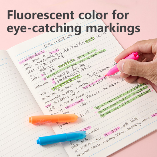 Tekstimarkerite komplekt DELI Copypets, 1–4 mm, 6 värvi