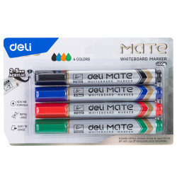 Маркеры Deli U00403 набор 4 цвета скошенный наконечник
