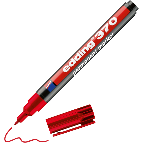 Tāfeles marķieris Edding E361, 1mm, konisks, sarkans