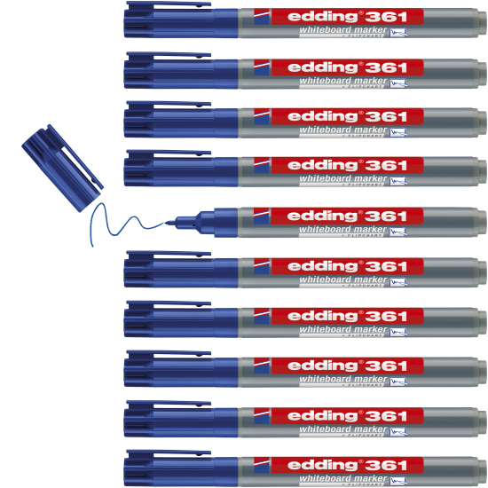 Tāfeles marķieris Edding E361, 1mm, konisks, zils