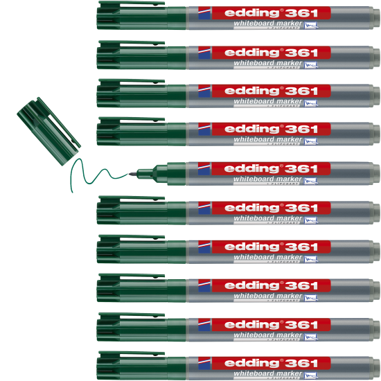 Tāfeles marķieris Edding E361, 1mm, konisks, zaļš