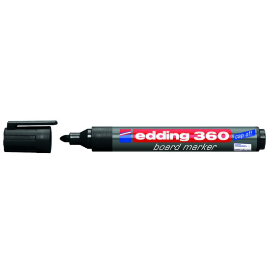 Маркер Edding 360 черный перезаправляемый