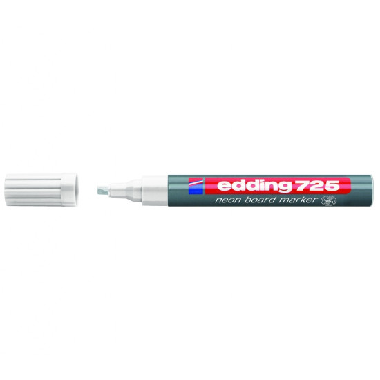 Маркер для доски Edding 725 белый неоновый скошенный наконечник