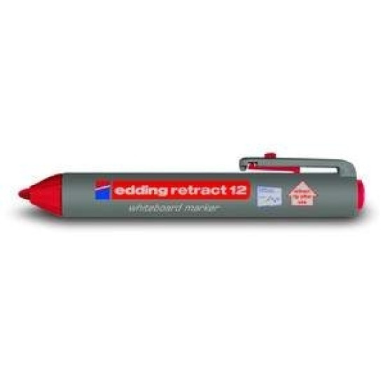 Маркер Edding 12 Retract красный перезаправляемый