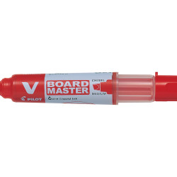 Tāfeles marķieris Pilot V Board Master, ar kapsulu, 2.2-5,2mm, nošķelts, sarkans