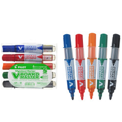 Маркеры для белой доски Pilot "V Board Master", Multicolor, Многоразовые