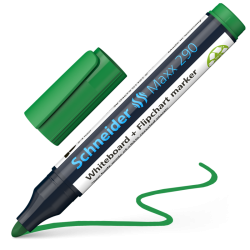 Tāfeles marķieris Schneider 290, 2-3mm, konisks, zaļš