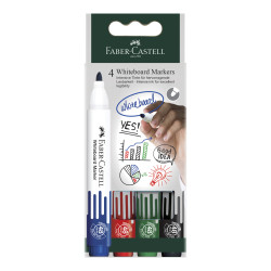 Маркеры для доски Faber-Castell W20 4 цвета сменные стержни