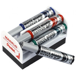 Tāfeles marķieru komplekts Pentel Maxiflo MWL5M, 6mm, konisks, 4 krāsas
