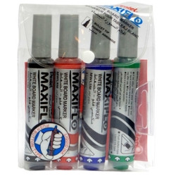 Tāfeles marķieru komplekts Pentel Maxiflo, 6mm, konisks 4 krāsas