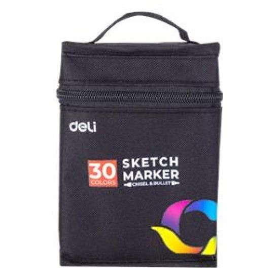Маркеры DELI Sketch Dual-Tip 30 цветов