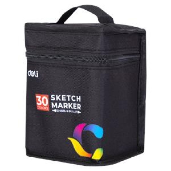Маркеры DELI Sketch Dual-Tip 30 цветов