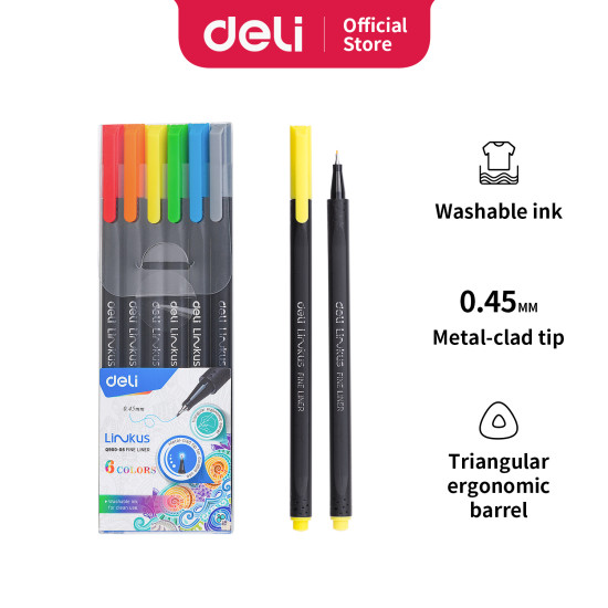 Перьевые ручки Deli LINKUS EQ900-12 12 цветов 045мм