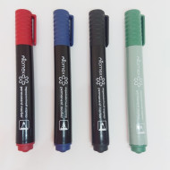 Permanentais marķieris Attomex, 1-3mm, konisks, sarkans