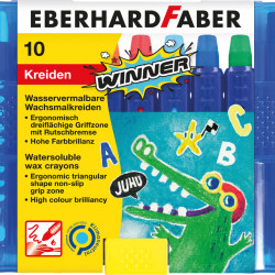 Восковые карандаши Winner Water-soluble 10шт водорастворимые