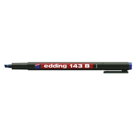 Маркер Edding 143B синий водостойкий