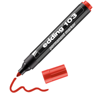 Permanentais marķieris Edding 103, 1.5-3mm, sarkans