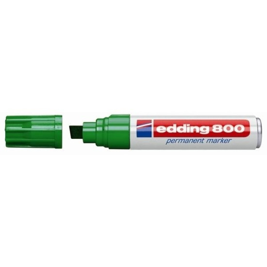 Маркер Edding 800 Зеленый перманентный широкий
