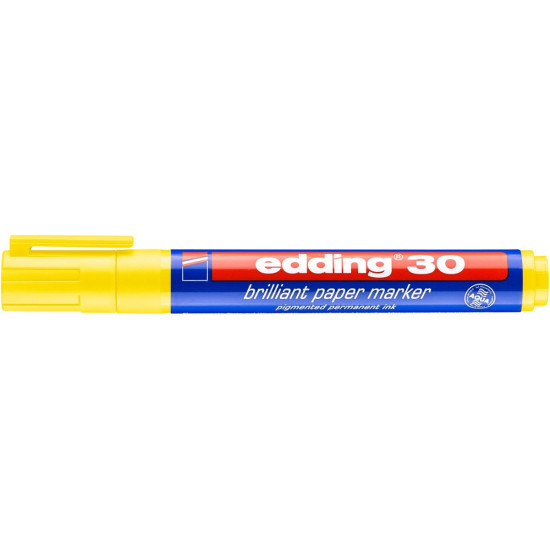 Маркер для бумаги Edding 30 Желтый Водостойкий