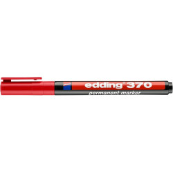 Маркер Edding 370 красный тонкий водостойкий