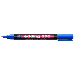 Маркер Edding 370 синий водостойкий тонкий
