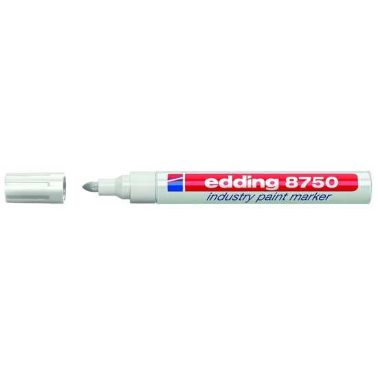 Маркер Edding 8750 белый промышленный 2-4мм