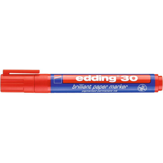Маркер Edding 30 Красный водостойкий