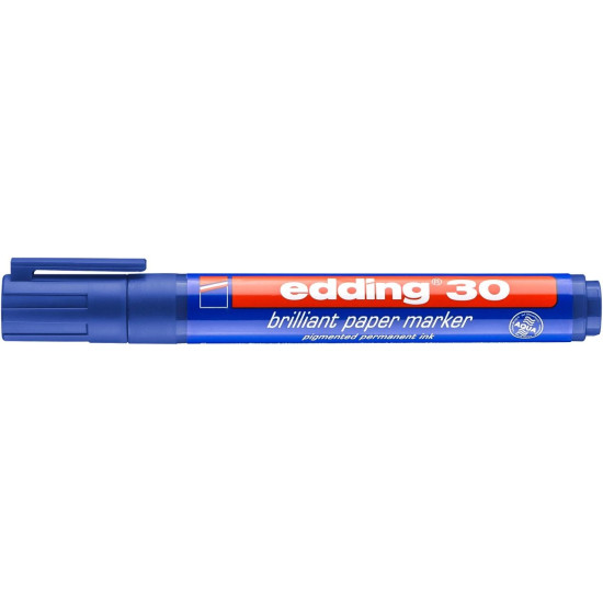 Маркер Edding 30 Синий водостойкий