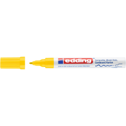 *Permanents marķieris Edding 4040 dekorēšanai, 1-2mm, dzeltens