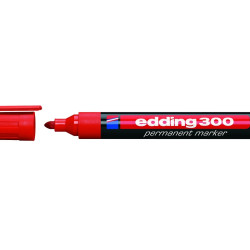 Маркер Edding 300 Красный Водостойкий