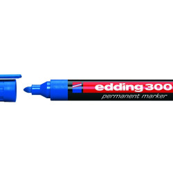 Маркер Edding 300 синий водостойкий