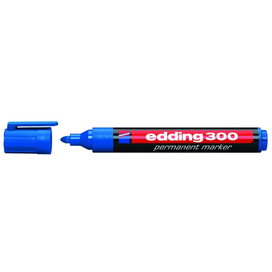 Маркер Edding 300 синий водостойкий