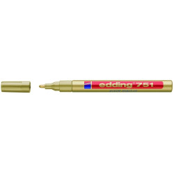 Permanents marķieris Edding Paint 751, 1-2mm, konisks, zelta