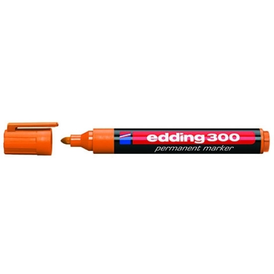 Маркер Edding 300 оранжевый водостойкий