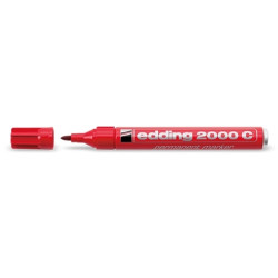 Permanents marķieris Edding 2000C, 1.5-3mm, konisks, sarkans