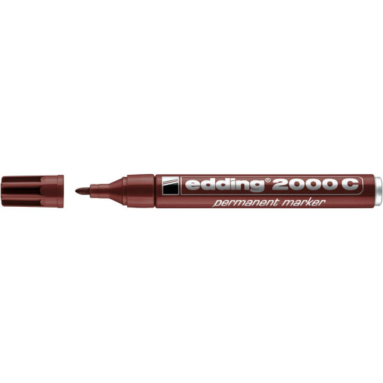 Маркер Edding 2000C коричневый перманентный