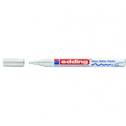 Permanents marķieris Edding Paint 751, 1-2mm, konisks, glancēts, balts