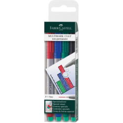 Маркеры Faber-Castell Multimark F водорастворимые 4шт